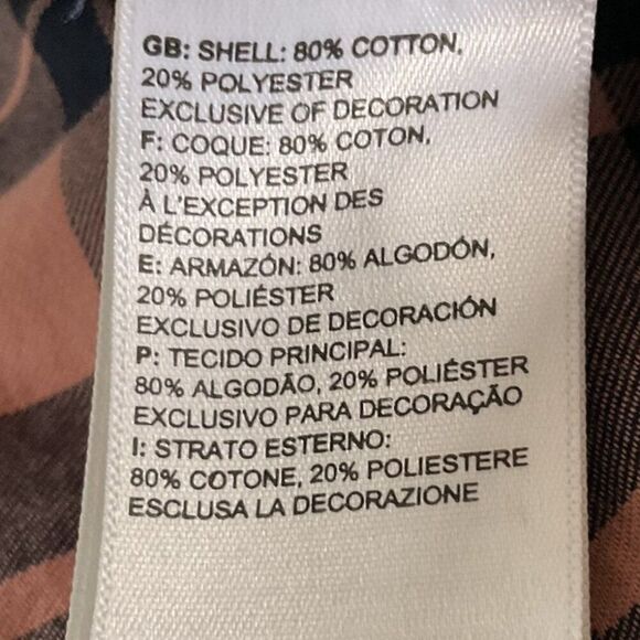 The North Face Men's Medium Plaid Button-Up Long Sleeve Shirt, Navy Blue & Pink - Picture 8 of 12